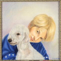 picture Марина Ефремова: Портрет Никиты с Долли